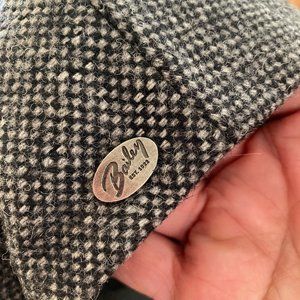 Baileys Mens Wool Flat Cap - Grey, Size M